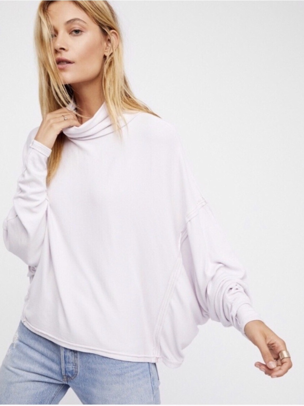 Free People We the Free Alameda Pullover - lilac